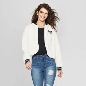 Disney Mickey Mouse Faux Fur Bomber Jacket